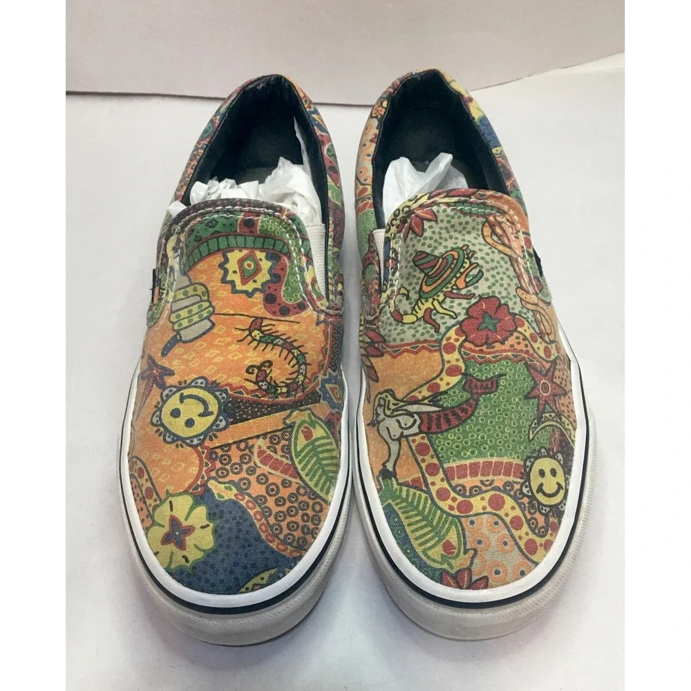 Vans Van Doren Multi Aborigi Skateboard Sneakers Mermaids Nautical Sz. M8, W9.5